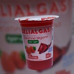 Gelatina Vegetal de Algas Marinhas sabor Morango 210g