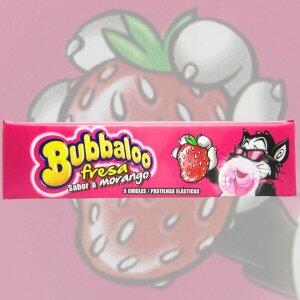 Goma de Mascar Bubbaloo sabor Morango 38g