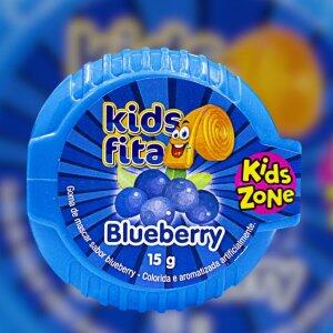 Goma de Mascar Fita sabor Blueberry Kids Zone 15g