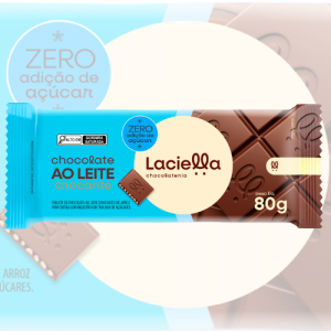 Laciella Chocolate ao Leite Crocante Zero A��car 80G
