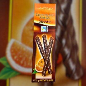 Palitos de Chocolate Ao Leite com Recheio De Laranja  75g