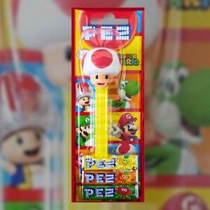 Pez Pastilha + Dispenser Super Mario Cogumelo 25,5g