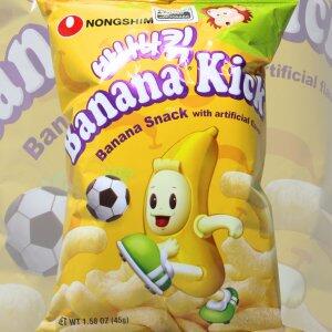 Salgadinho Banana Kick Nongshim 45g