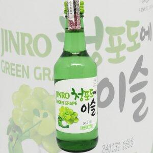 Soju Coreano 12% ALC Sabor Uva Verde 360ml.
