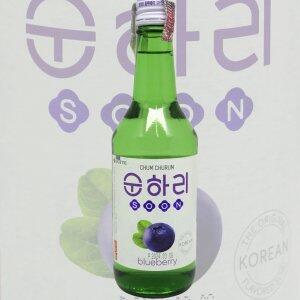 Soju Coreano Sabor Blueberry 12% Alc Lotte 360ml.