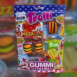 Trolli Lunch Bala de Gelatina Sabor Frutas 77,5g