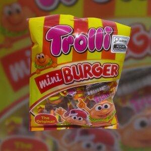 Trolli Mini Burger Bala de Gelatina Sabor Frutas 90g