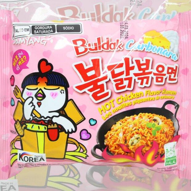 Lamen Buldak Carbonara Hot Chicken Samyang 130g.