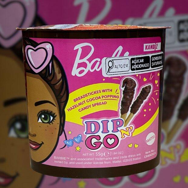 Biscoito Dipn Go Barbie Sabor Creme de Cacau e Avel 55g