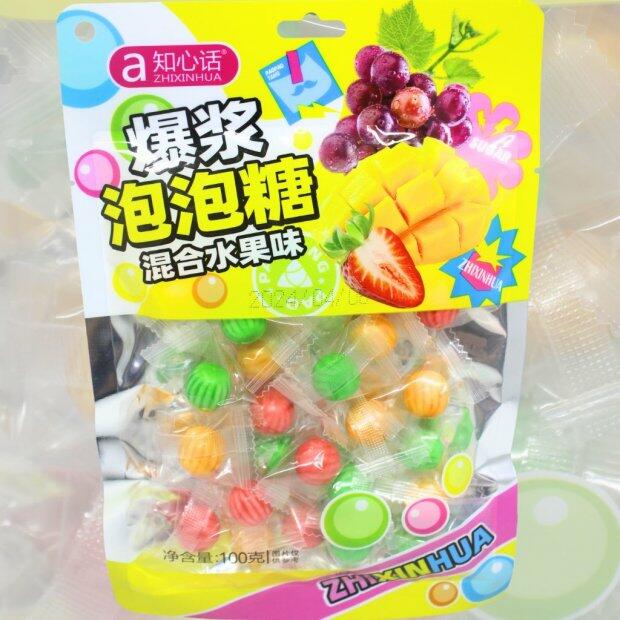 Goma Mascar Sabor Frutas Mistas 100g.