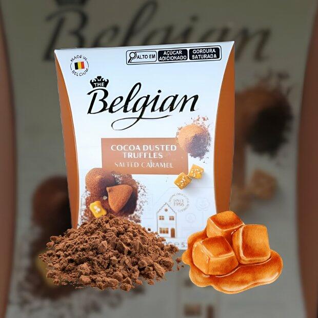 Trufa de caramelo salgado coberta com cacau em p 150g