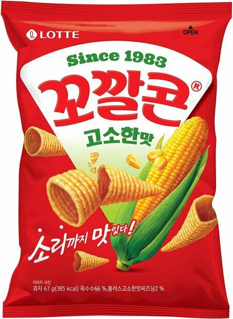 Salgadinho Coreano Corn Snack Original 67g.