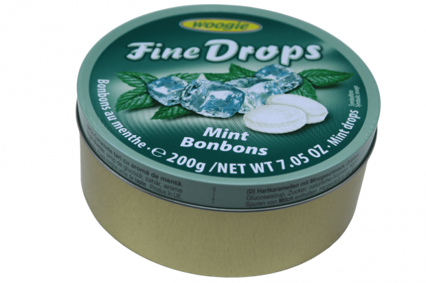 Bala Fine Drops Menta Woogie 200g