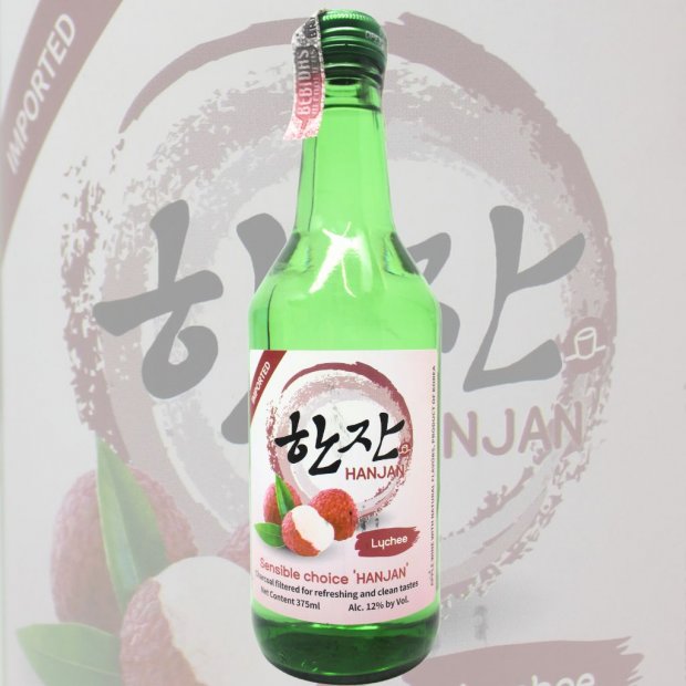 Soju Coreano Sabor Lichia 12% Alc Aiko 375ml.