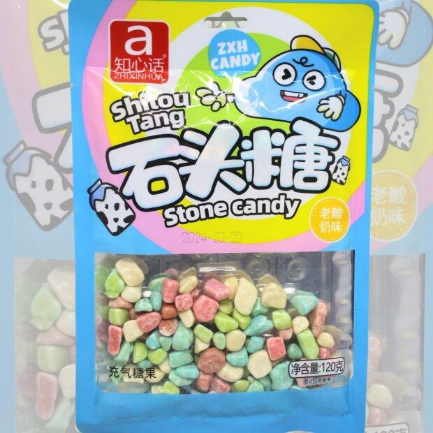 Bala Formato Pedra Sabor Iogurte 120g