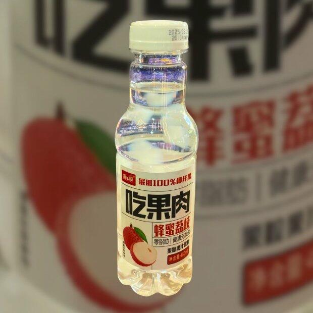 Bebida de fruta sabor lichia com mel e nata de coco 450ml