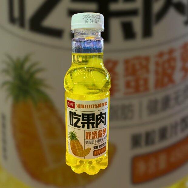 Bebida de fruta sabor abacaxi com mel e nata de coco 450ml