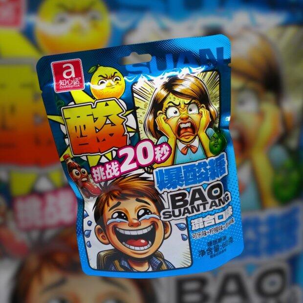 Bala Azeda Sabor Cola, Limo e Ameixa 60g