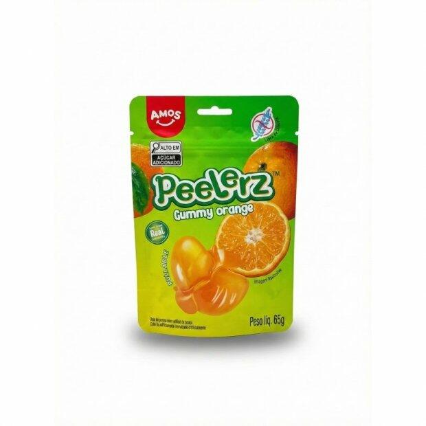 Bala de Gelatina Descasc�vel Sabor Laranja 65G