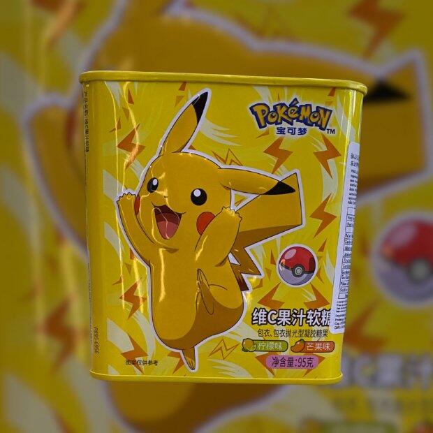 Bala de Goma Pokmon Com vitamina Sabor Limo e Manga 95g