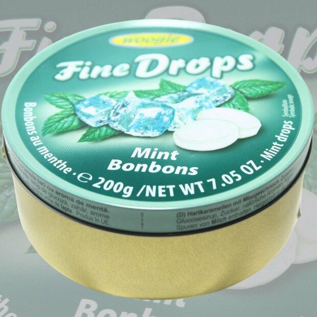 Bala Fine Drops Menta Woogie 200g