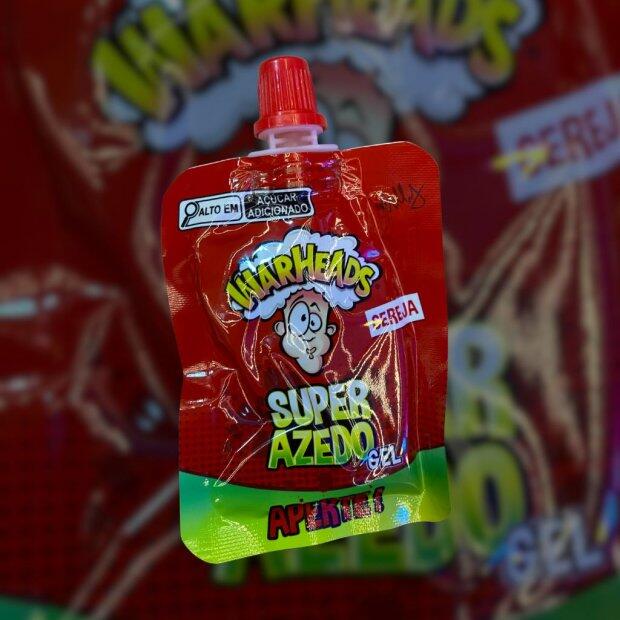 Bala Gel Super Azedo Warheads Sabor Cereja  20g