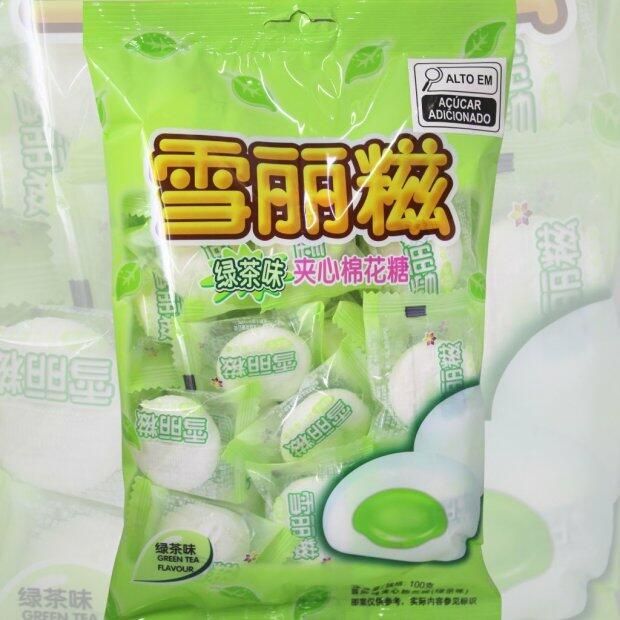 Marshmallow Recheio sabor Ch Verde 100g