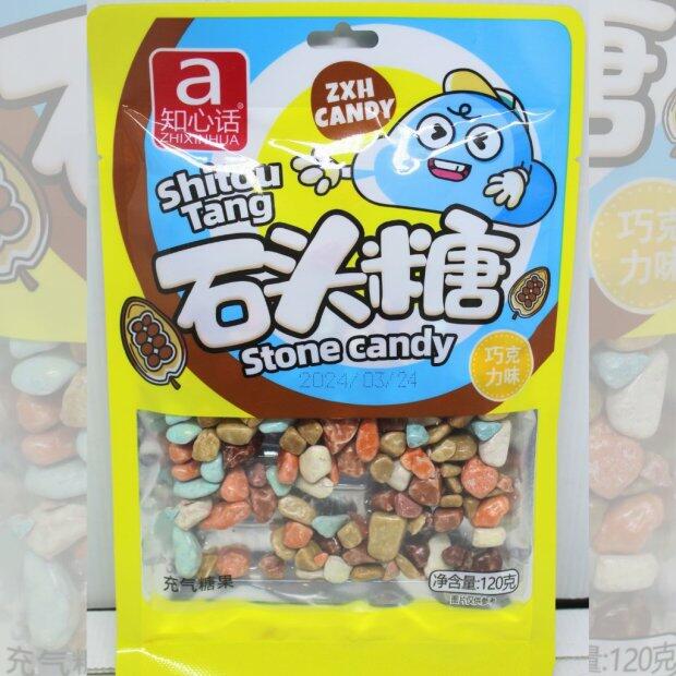 Bala Formato Pedra Sabor Chocolate 120g
