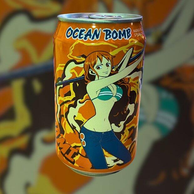 Bebida Gaseficada One Pece ( Nami ) sabor Manga 330 ml.