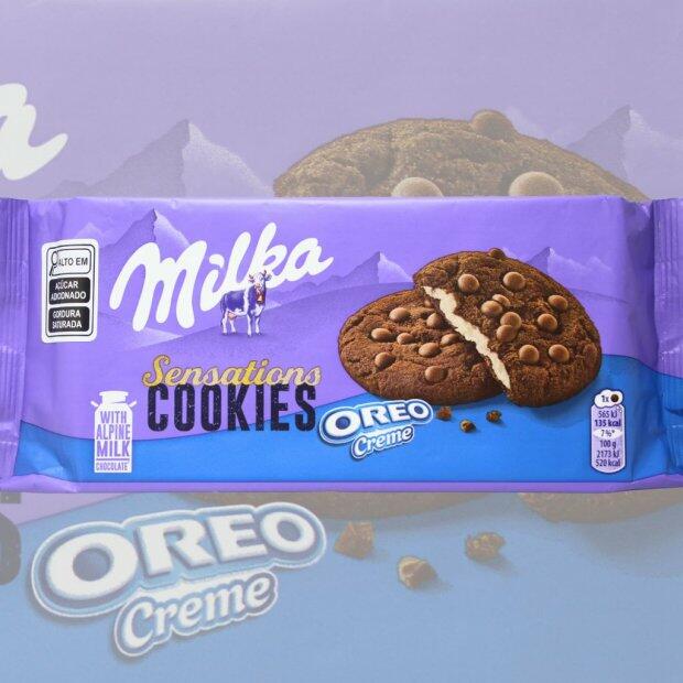 Biscoito Cookie Milka Sensations Oreo Creme 156g