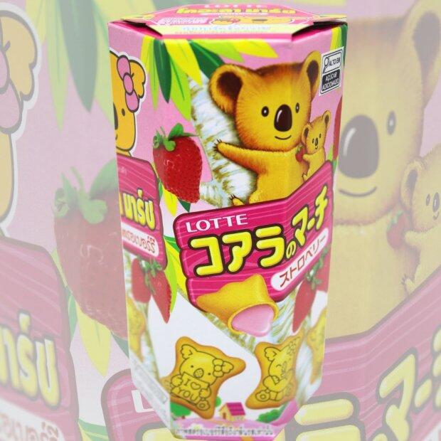 Biscoito Koala sabor Morango Lotte 37g