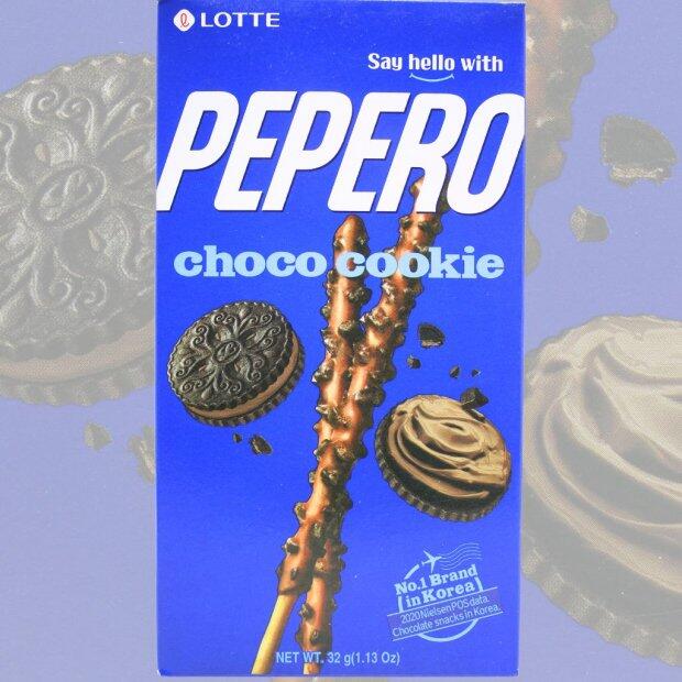Biscoito Pepero Choco Cookie Lotte 32g
