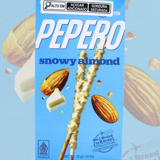 Biscoito Pepero Snowy Almond Lotte 32g