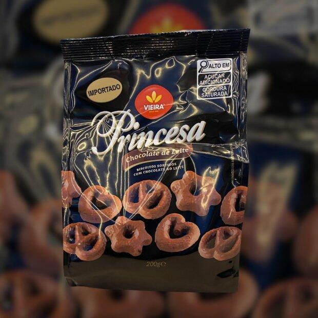 Biscoito Princesas Chocolate de leite 200g