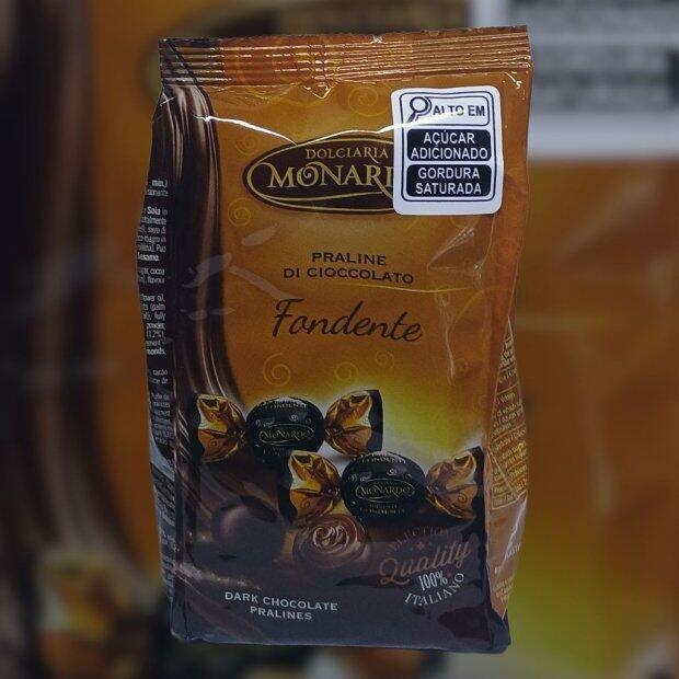 Bombom Praline Sabor Chocolate Amargo 100g