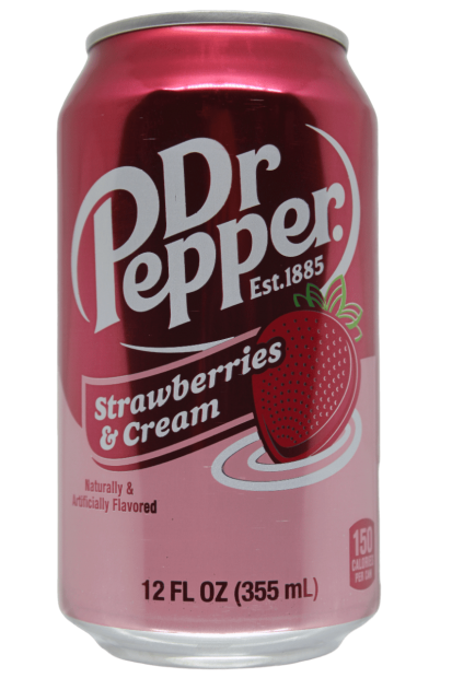 Dr Pepper Strawberries & Cream 355 ml.