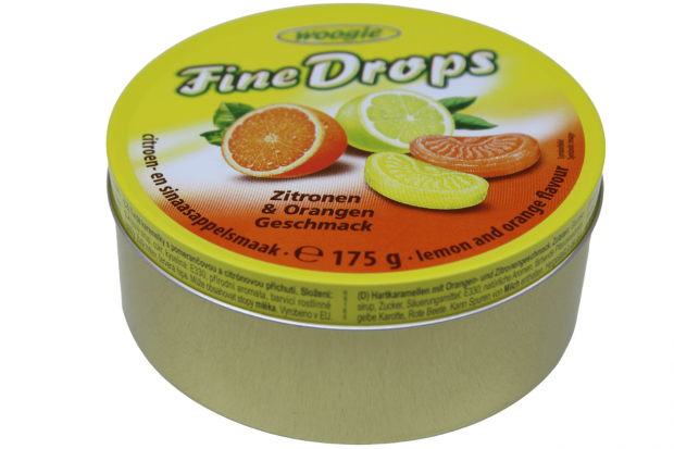 Bala Fine Drops Laranja e Limo Woogie 200g