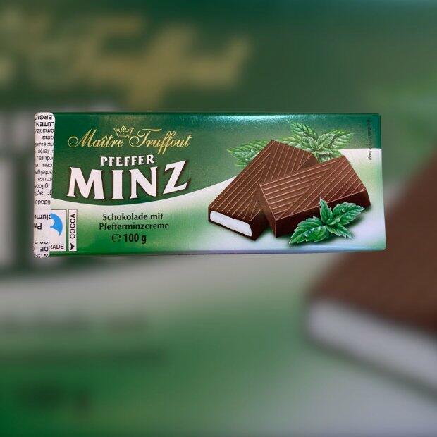 Chocolate Amargo Matre Truffout com Creme de Menta 100g