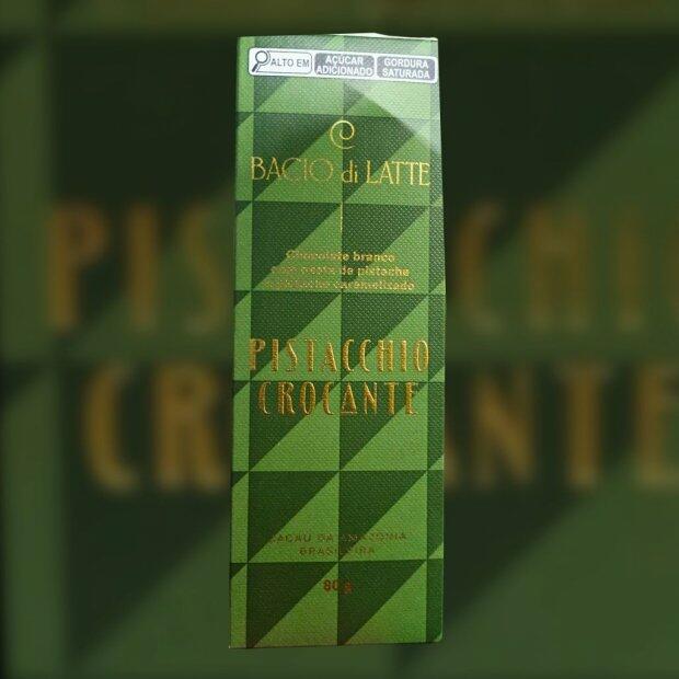 Chocolate Branco Pistacchio Crocante Bacio di Latte 80g