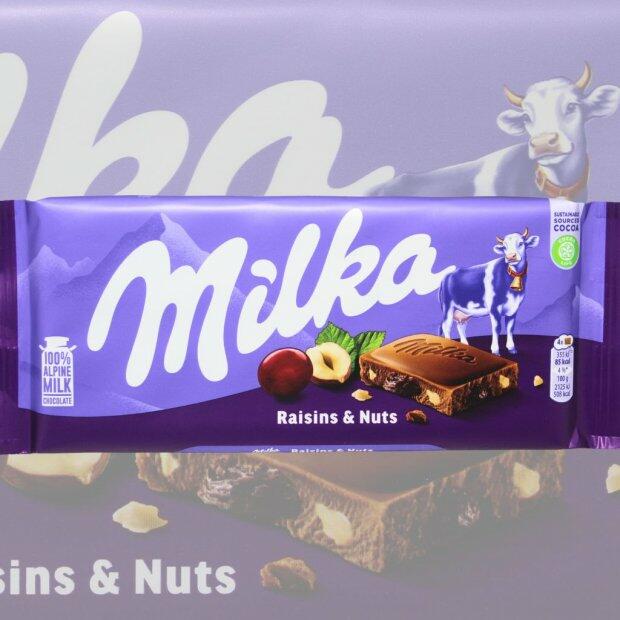 Chocolate Milka Raisins & Nuts 100g