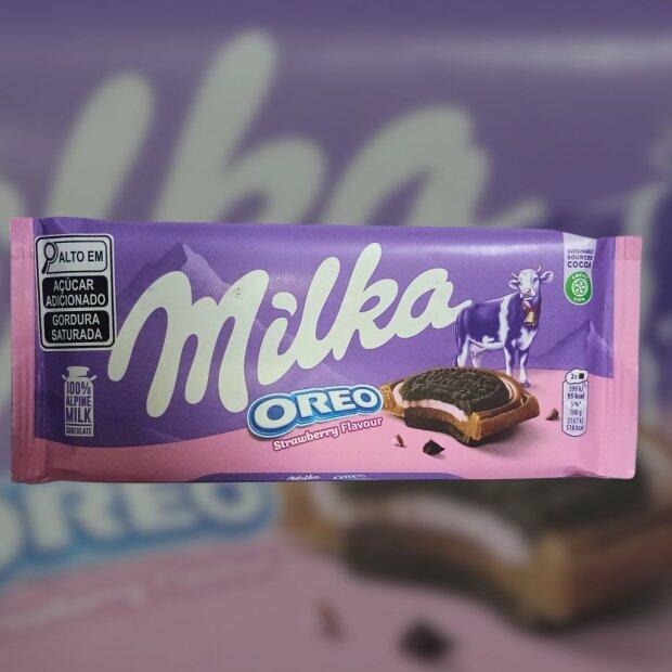 Chocolate Milka Sandwich Strawberry Oreo 92g
