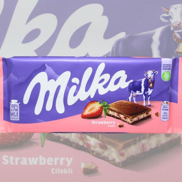 Chocolate Milka Strawberry 100g
