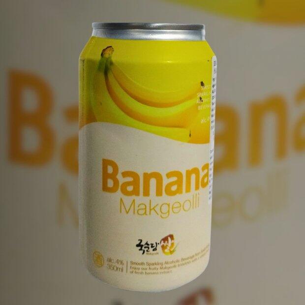 Coquetel Alcoolico Gaseificado Makgeolli Sabor Banana 350ml
