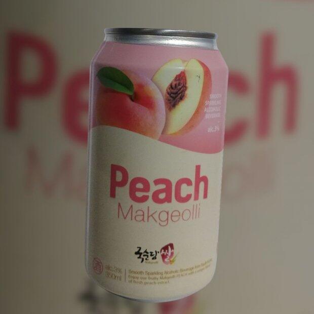 Coquetel Alcoolico Gaseificado Makgeolli Sabor Pssego 350ml
