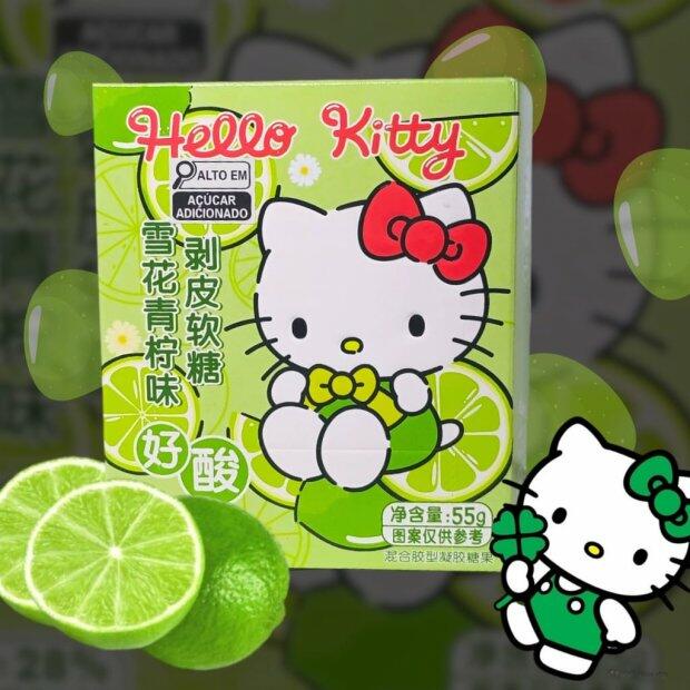 Bala Hello Kitty sabor limao 55g