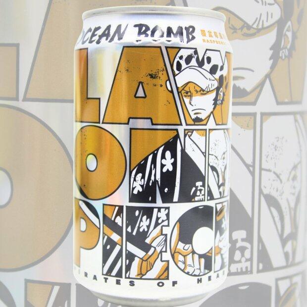 Bebida Gaseficada One Piece ( Law ) sabor Framboesa 330ml.