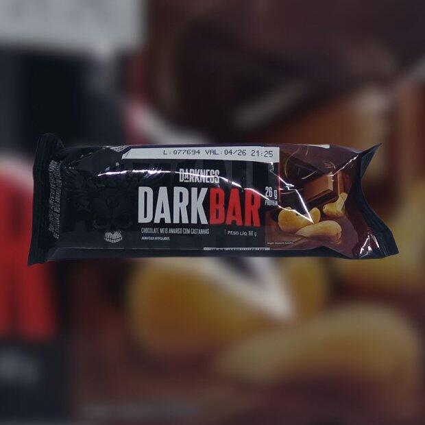 Dark Bar Barra de Protena sabor Chocolate Meio Amargo com Castanhas 90g