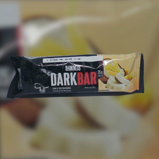Dark Bar Barra de Protena sabor Creme de Coco com Castanha 90g