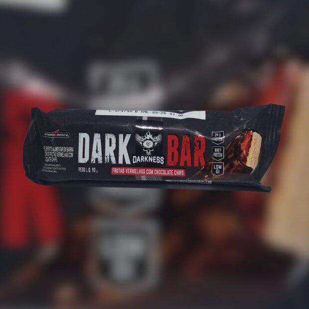 Dark Bar Barra de Protena sabor Frutas Vermelhas com Chocolate Chips 90g