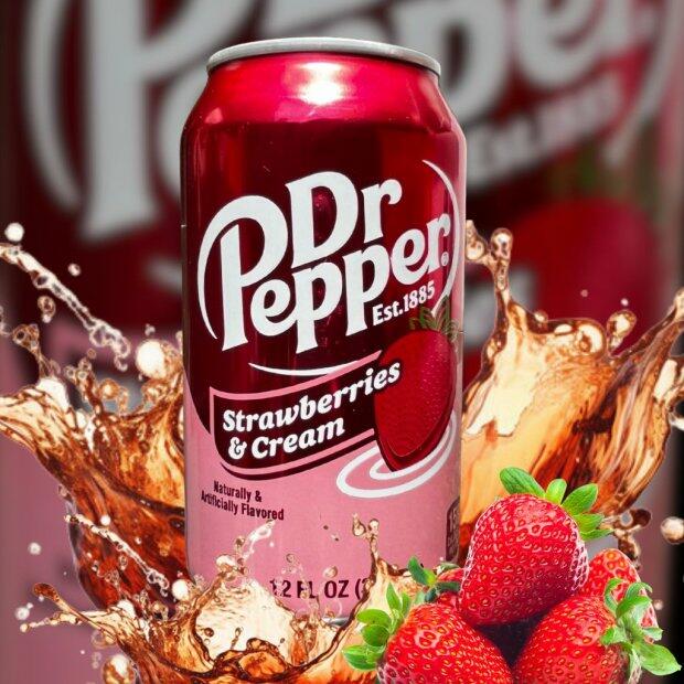 Dr Pepper Strawberries & Cream 355 ml.